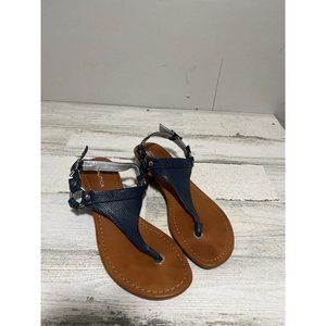 Nautica woman’s blue toe sandals with ankle strap size 7.5
